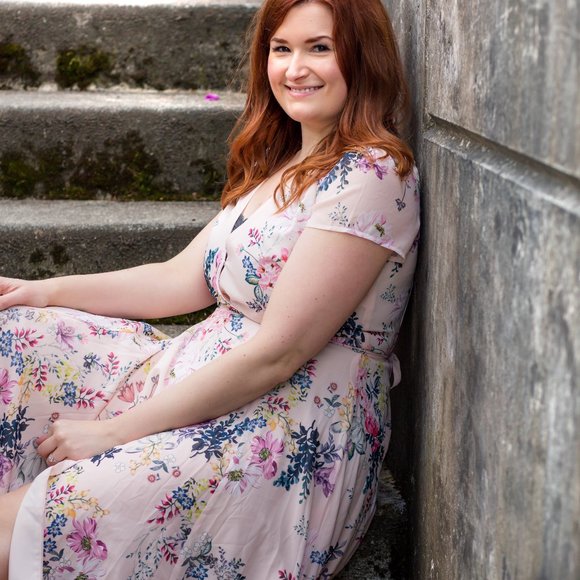 Yumi Kim Calypso Pink Floral Maxi Dress Size Medium - Picture 12 of 17